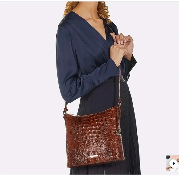 NWT Brahmin Katy crossbody and Ady wallet NATURAL TALITHA GENUINE LEATHER - Picture 6 of 6